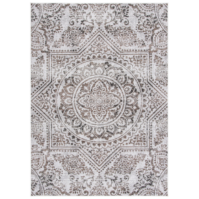 Tapis oriental d'intérieur / extérieur Havana Performance, Rectangle 5 pi 5 po x 7 pi 7 po