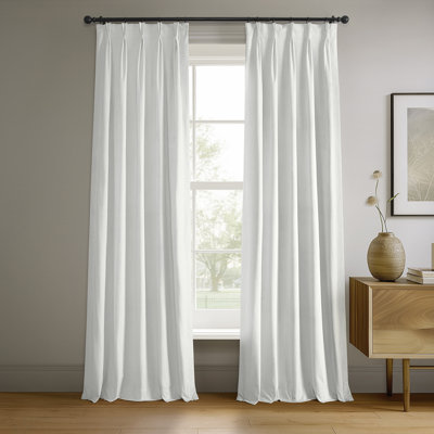 Balone Velvet French Pleat Blackout Curtain