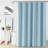 Linen Textured Shower Curtain and Hooks Set-1782405549