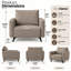 Fauteuil d'appoint en cuir Lapathos-480873143