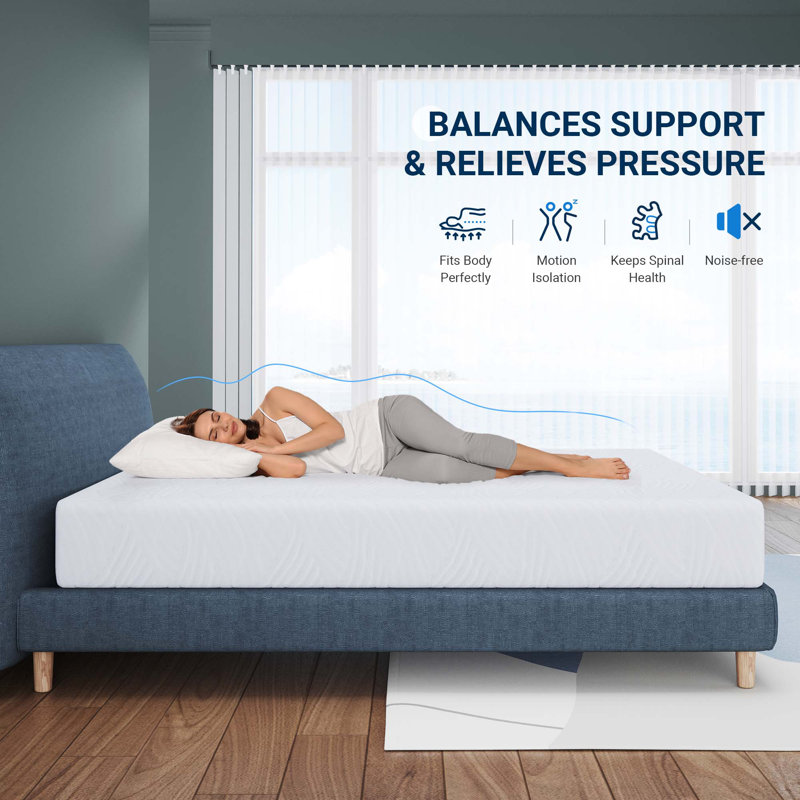 Avenco 8'' Medium Firm Gel Memory Foam Sofa Bed Mattress, Queen