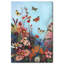 Impression sur toile bleue et florale-733871666