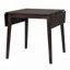 Ensemble de table de salle à manger pliable pour petit espace, ensemble de salle à manger extensible 5 pièces de style maison de campagne, ensemble de petite table de cuisine avec table de salle à manger à abattants et 4 chaises de salle à manger rembourrées, espresso
