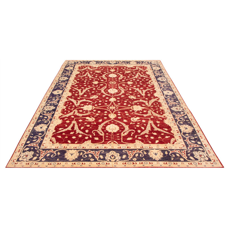 Tapis rouge foncé Chobi Finest 9 pi 8 po x 13 pi 6 po