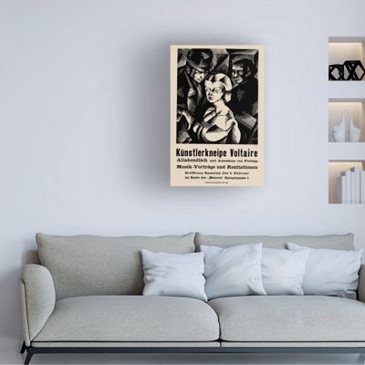 "Marcel Slodki", affiche pour l'ouverture du cabaret Voltaire, 1916 - 02-05, 1916, art sur toile