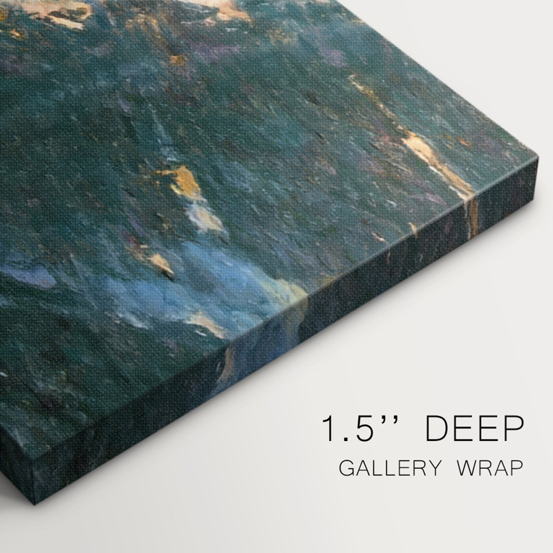 Cabana View Monet I- Gallery Wrapped Canvas -Ready to Hang, 12" H x 30" W
