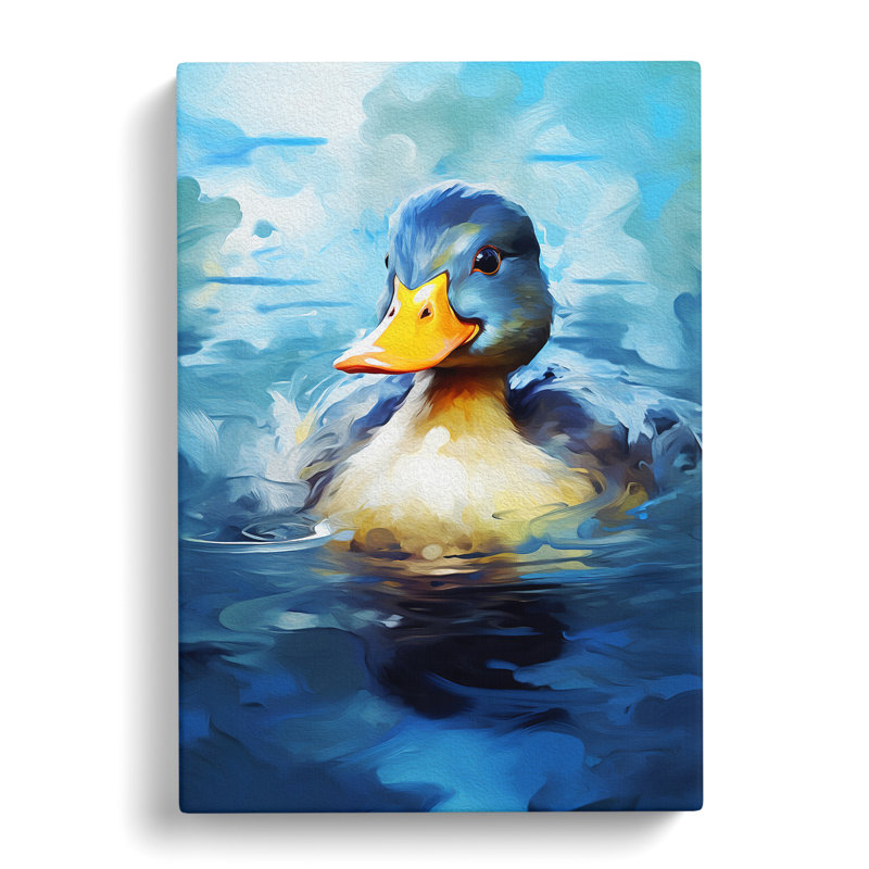 Duck Digital Art No.2 - Wrapped Canvas, 60cm H x 40cm W x 3cm D