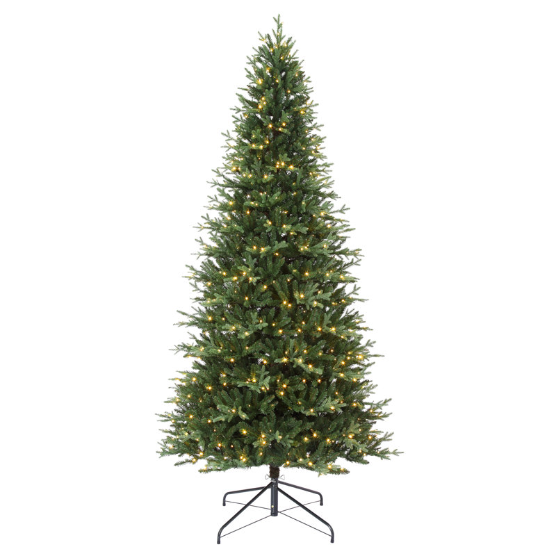9' Lighted Artificial Fir Christmas Tree