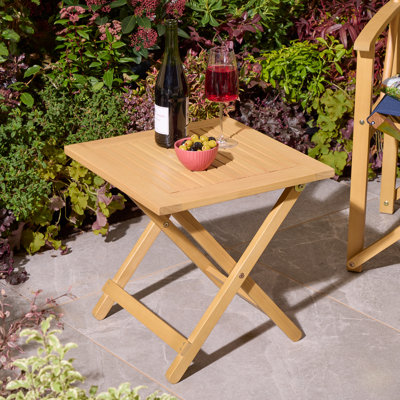 Square Outdoor Side Table - 45 cm W 45 cm D