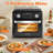 Same As W1002P292365 Compact Air Fryer Toaster Oven 11QT, 2 Slice Toast, Countertop Oven, Warm, Broil, Toast, Bake, Air Fry, Oil-Free,60-Minute Timer,1000W,Black