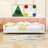 Upholstered Daybed with Sherpa Fabric-350131810-349787540