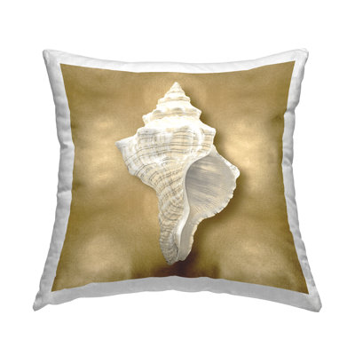 Coussin Stupell Industries Conch Shell on Glam