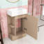 Meuble-lavabo en bois et tablette en céramique-1652307949