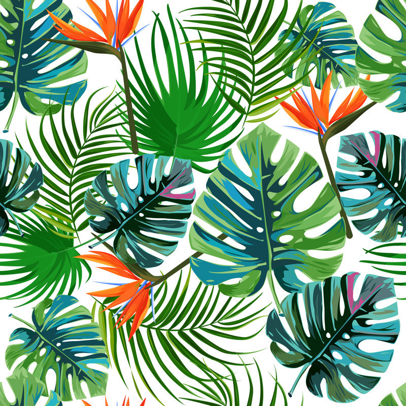 «Glines Dark Green Leaves» par Elena Gureva - impression sur toile tendue, H 20 po x l 20 po