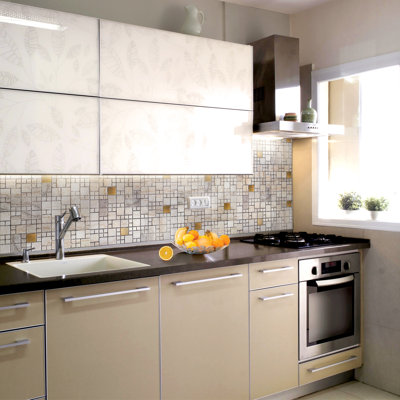 19" x 38" 3D Wall Panel in White (10-Pack)