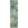 Machine Washable Indoor/Outdoor Xhevrie Teal Rug