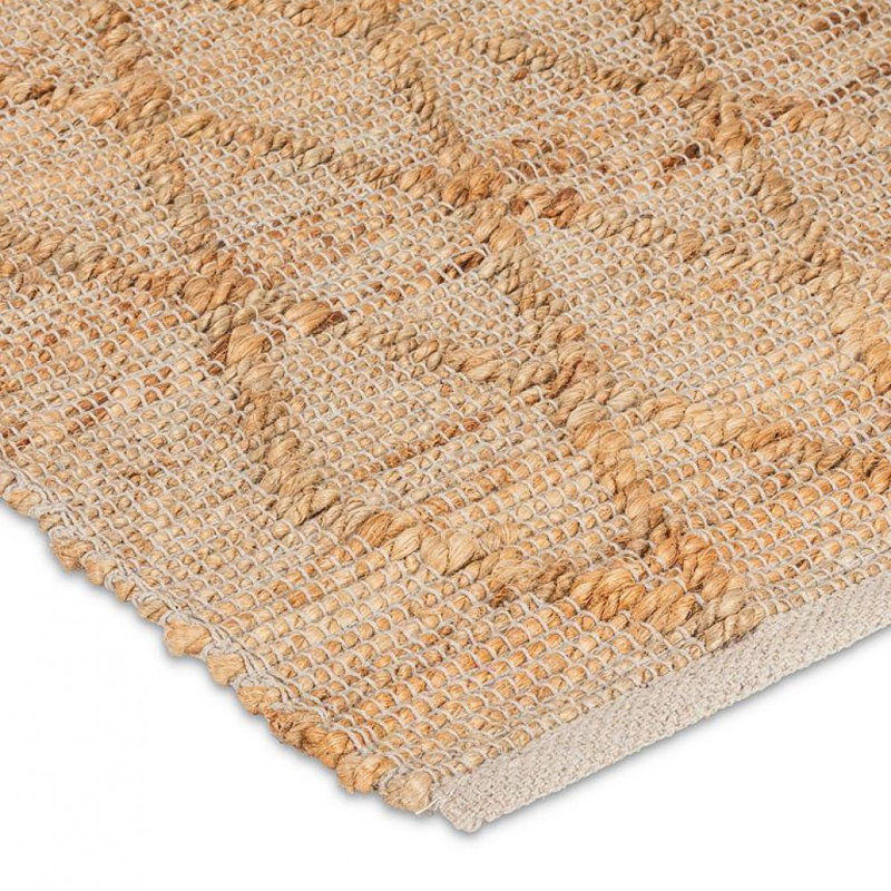 Grand tapis tissé à losanges