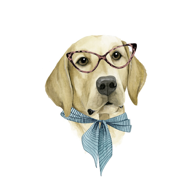 Vogue Dog IV by Grace Popp - Wrapped Canvas Painting, 30cm H x 20cm W