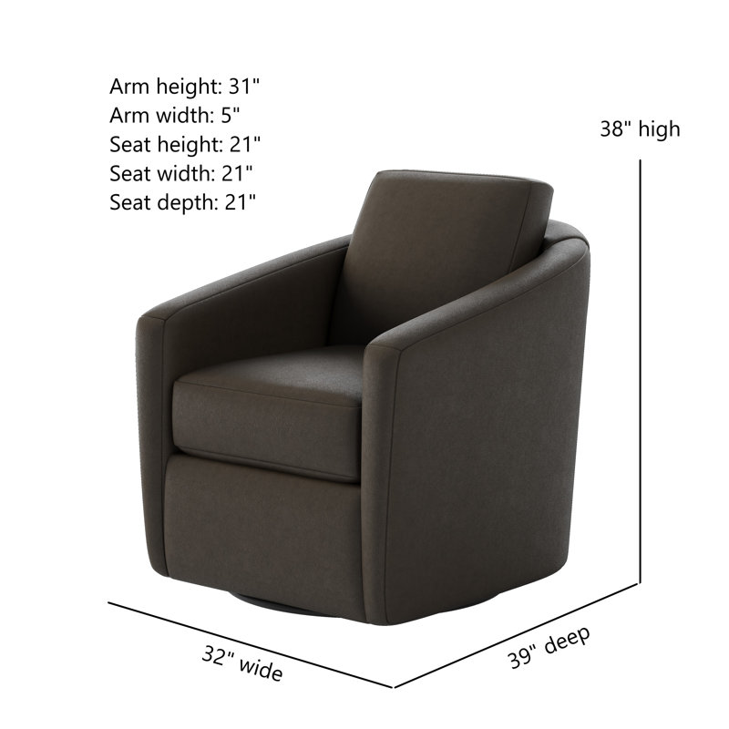 Fauteuil oscillant pivotant Daisey, Très grand fossile