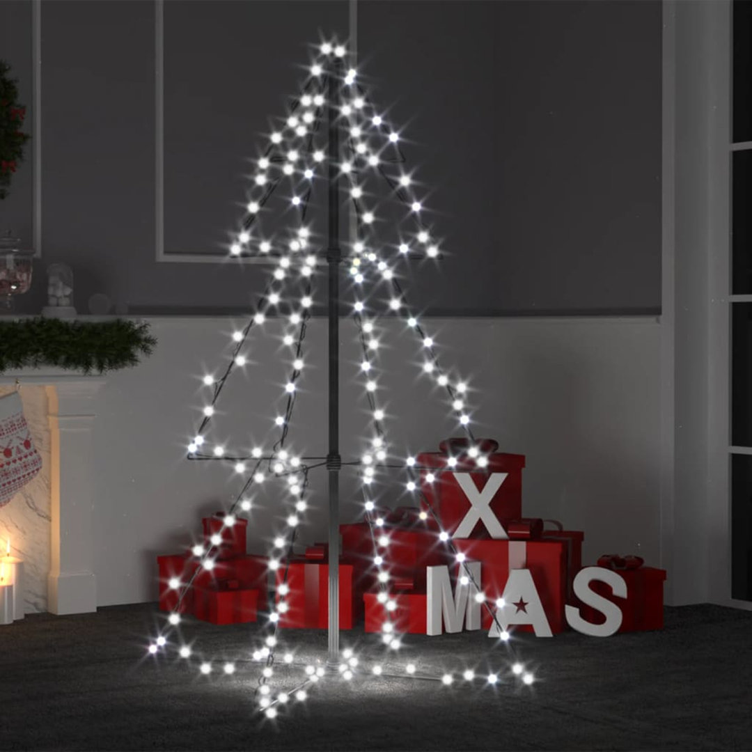 Künstlicher Weihnachtsbaum 120 cm mit 160 LED-Leuchten