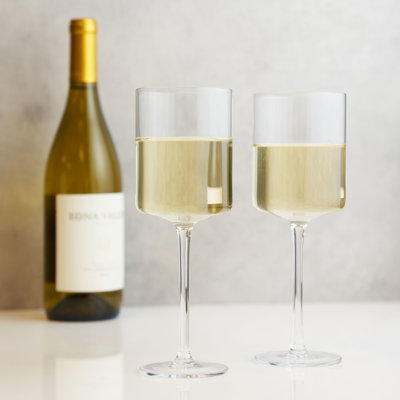 Laurel Crystal White Wine Glasses