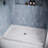 Streamline 60 in. x 36 in. Alcove Acrylic Shower Base in Matte Marble with Center Drain, Drain Included-118934374