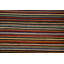 Tapis rayé Gabbeh Kashkoli fabriqué à la main 3 x 5