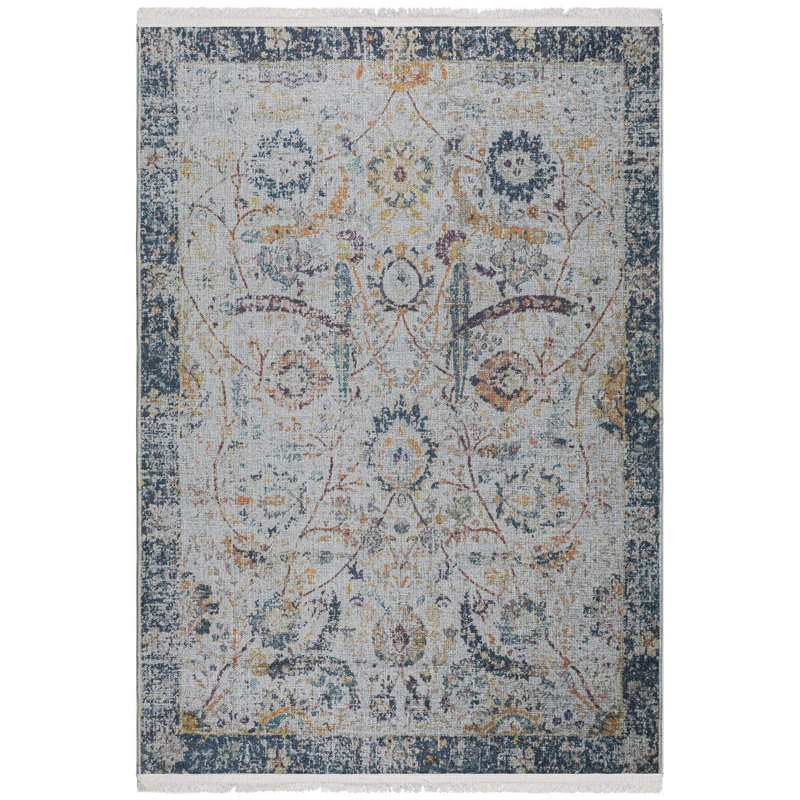 Paterson Washable Abstract Indoor Rug, Rectangle 5'3" x 7'