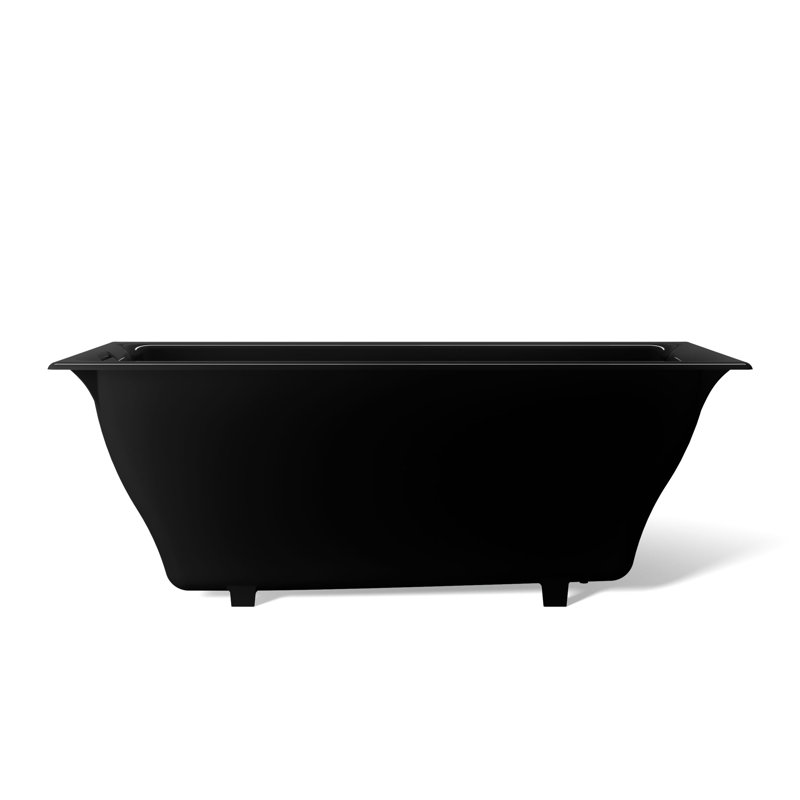 Tea-for-Two® 66" x 36" Dop-In or undermount, Black Black™