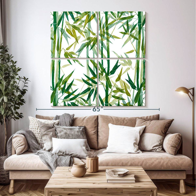 Harnek Bamboo Grove Pattern, 50" H x 50" W