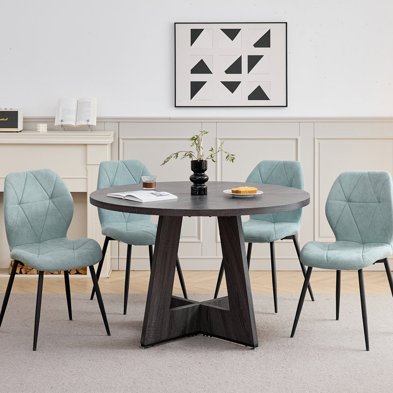 Dining Set, Green, Black