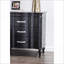 Table de chevet 3 tiroirs Black Glam-143822914