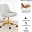 Chaise en tissu gris avec pieds dorés - ergonomique, réglable en hauteur, pieds en velours ergonomiques modernes et confortables, hauteur du siège réglable-1782633221