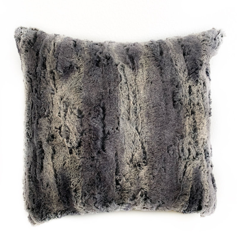 Soft Plush Animal Print Reversible Throw Pillow, 26" x 26"