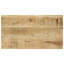 Izmir Rectangular Solid Wood Metal Outdoor Patio Table - 60 cm W 33 cm D-418026445-418026446