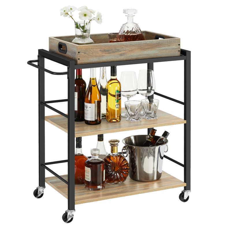Akyra Kitchen Cart, Natural