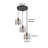 Kevinmatthew 3 - Light Black Cluster Pendant