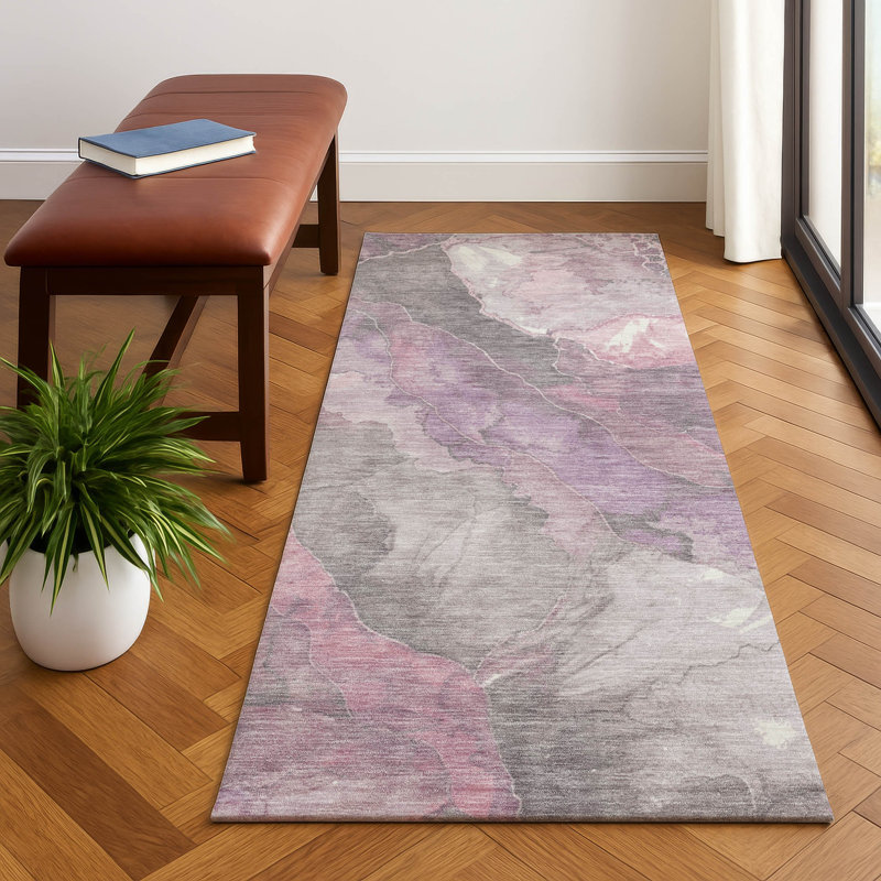 Premium Machine Washable Verlin AMF1787 Floral Rug, Runner 2'3" x 7'6"