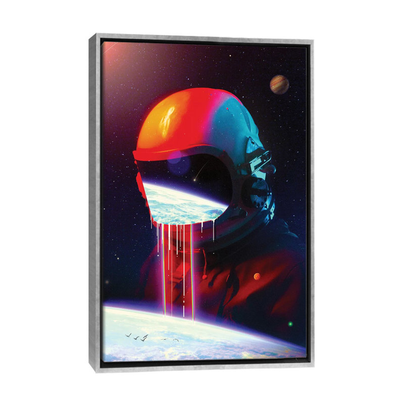 «Leak» par Nicebleed - imprimé, Encadrement argenté, H 48 po x l 32 po x P 1,5 po