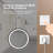  Bathroom Led Classy Vanity Mirror With Focused Backplane, Round Mirror-825709706