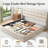 Lift Up Storage Bed Frame, Linen Upholstered King Platform with Button Tufted Wingback Headboard and Under-Bed Storage, Hydraulic Support, No Box Spring Needed, Noise Free, Beige-1999921968