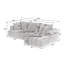 Canapé d'angle de luxe en chenille, design minimaliste, canapé-lit confortable pour salon, appartement et espaces de réception, aucun assemblage requis-264926098