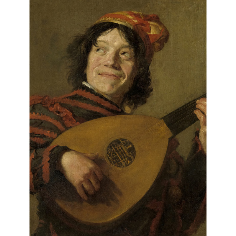 The Lute Player by Fran Hals - No Frame Painting