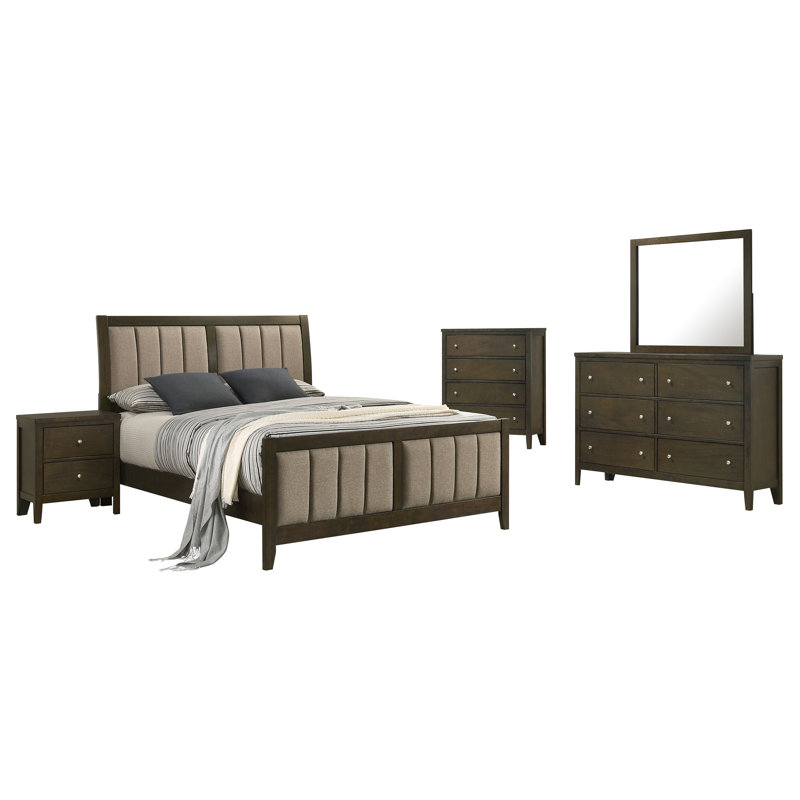 Wilkes 5-Piece Full Bedroom Set Dark Cocoa, King