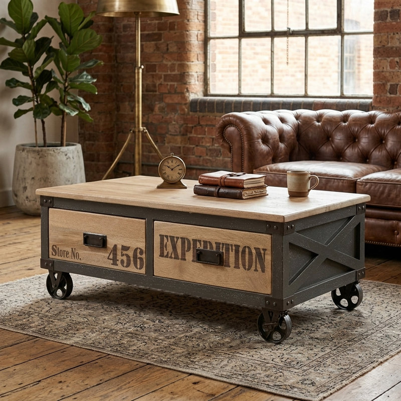 Solid Wood 120 cm W Chest of 4 Drawers