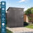 5x3 Ft, Gray Metal Storage Shed, Patio, Garden, High - Strength Metal, Rust, Easy To Assemble, Two People Outdoor Storage, Balcony, Courtyard, Galvanized Steel, Multi Scenario Use, Simple Installation