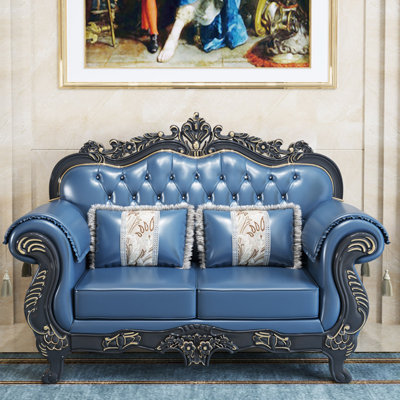 New Chinese style leather sofa.