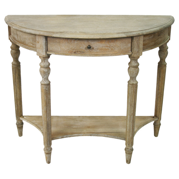 39'' W Solid Wood Console Table, Gray