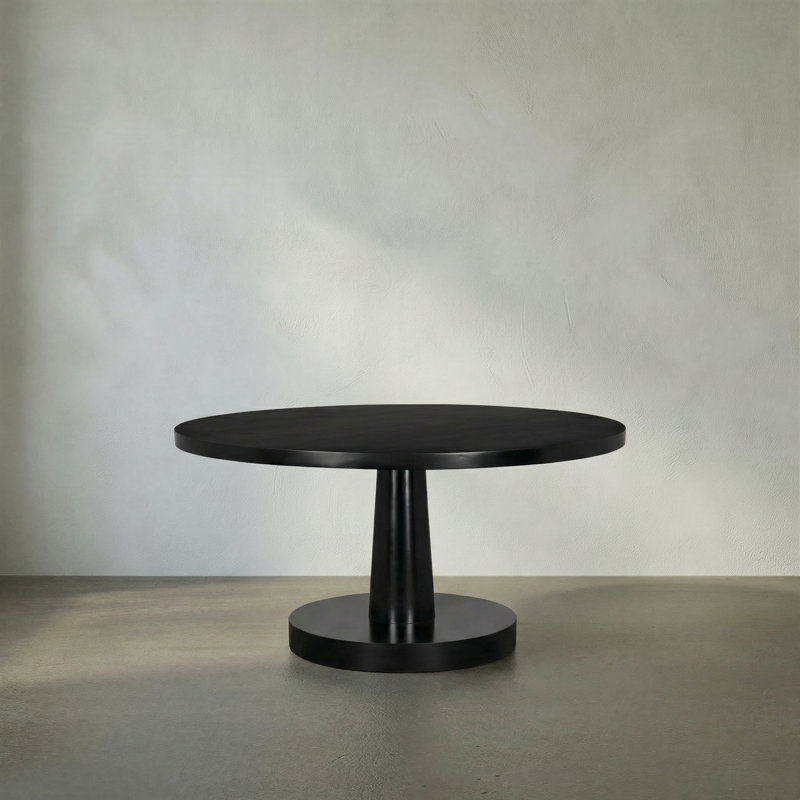 Stella Round Mahogany Wood Dining Table
