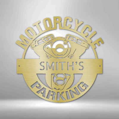 Plaque de monogramme personnalisée en acier